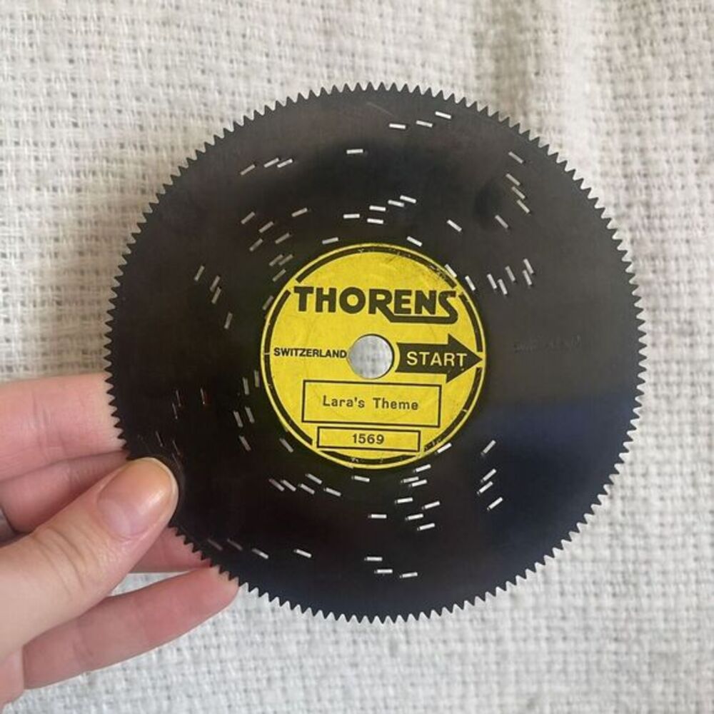 Thorens Switzerland 4 1/2" Disc Classic Show Tunes Music #1569 Lara's Theme‎